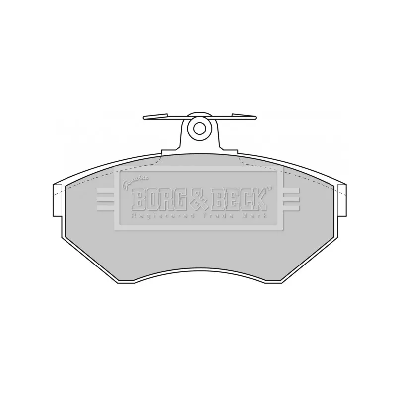 Jeu de 4 plaquettes de frein avant BORG & BECK BBP1607