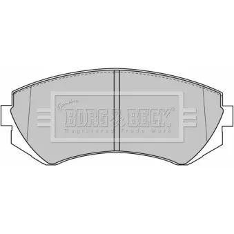 Jeu de 4 plaquettes de frein avant BORG & BECK BBP1611
