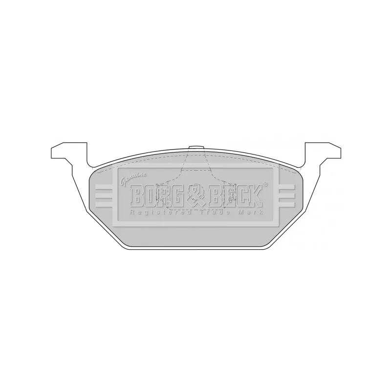 Jeu de 4 plaquettes de frein avant BORG & BECK BBP1618