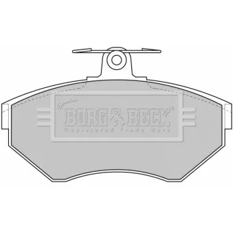 Jeu de 4 plaquettes de frein avant BORG & BECK BBP1620