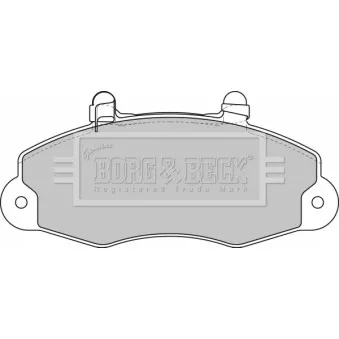 Jeu de 4 plaquettes de frein avant BORG & BECK BBP1624