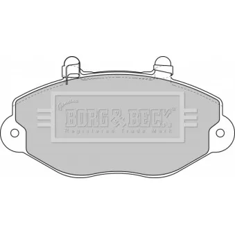 Jeu de 4 plaquettes de frein avant BORG & BECK BBP1625