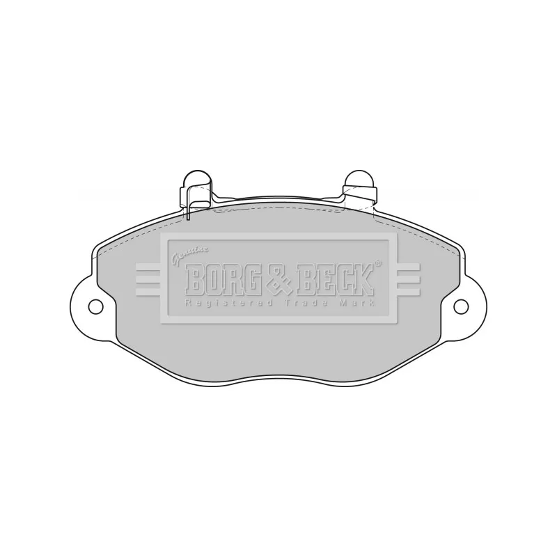 Jeu de 4 plaquettes de frein avant BORG & BECK BBP1625