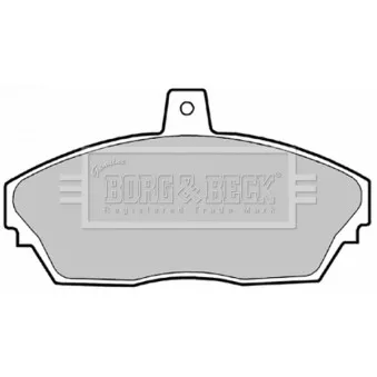 Jeu de 4 plaquettes de frein avant BORG & BECK BBP1629