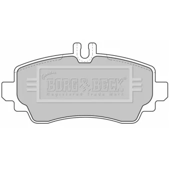 Jeu de 4 plaquettes de frein avant BORG & BECK BBP1634