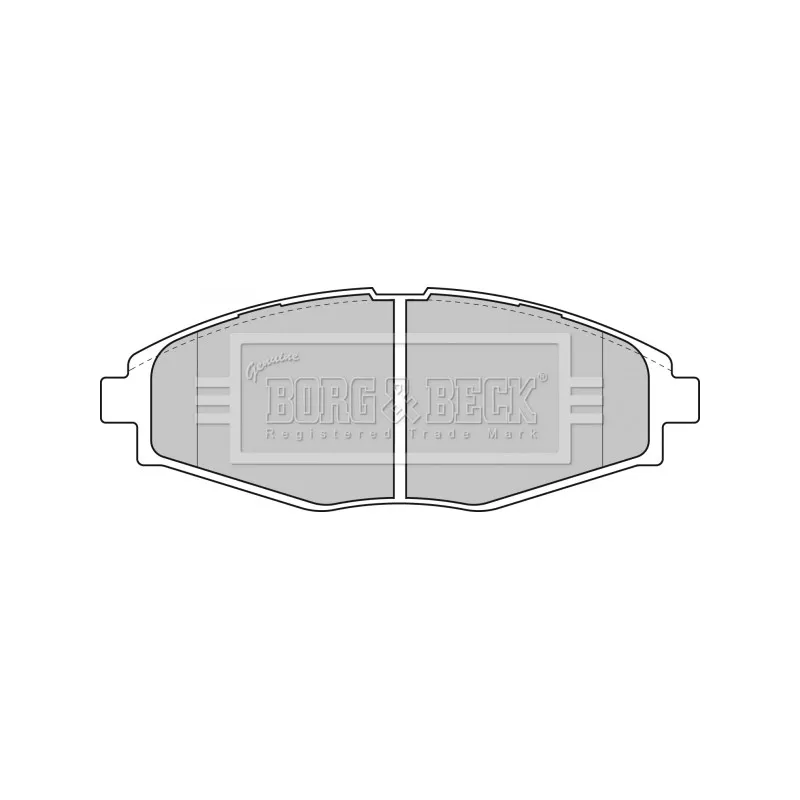 Jeu de 4 plaquettes de frein avant BORG & BECK BBP1649