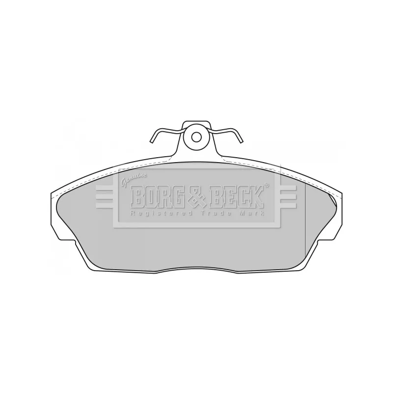 Jeu de 4 plaquettes de frein avant BORG & BECK BBP1662