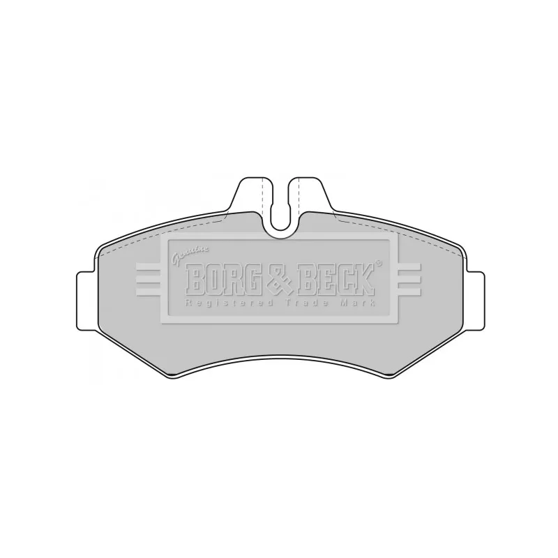 Jeu de 4 plaquettes de frein arrière BORG & BECK BBP1667