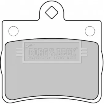 Jeu de 4 plaquettes de frein arrière BORG & BECK BBP1668