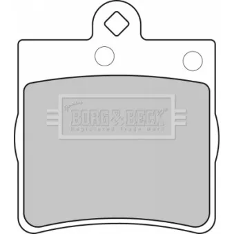 Jeu de 4 plaquettes de frein arrière BORG & BECK BBP1669
