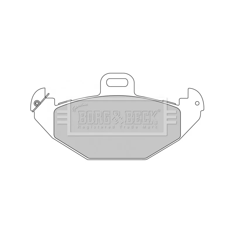 Jeu de 4 plaquettes de frein arrière BORG & BECK BBP1676
