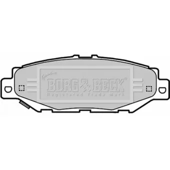 Jeu de 4 plaquettes de frein arrière BORG & BECK BBP1701