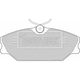 Jeu de 4 plaquettes de frein avant BORG & BECK BBP1708