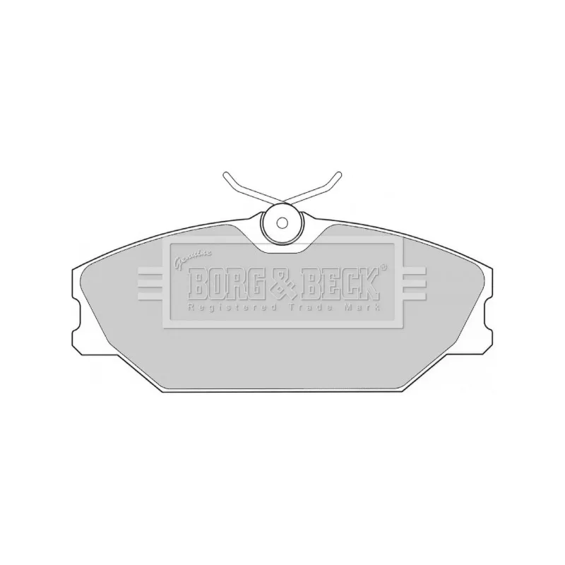 Jeu de 4 plaquettes de frein avant BORG & BECK BBP1708