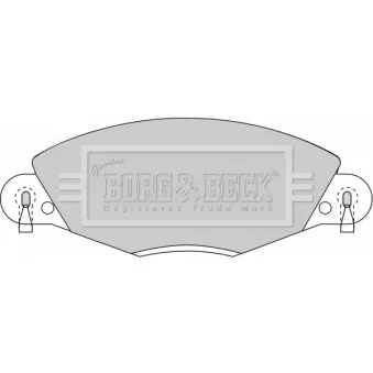 Jeu de 4 plaquettes de frein avant BORG & BECK BBP1723