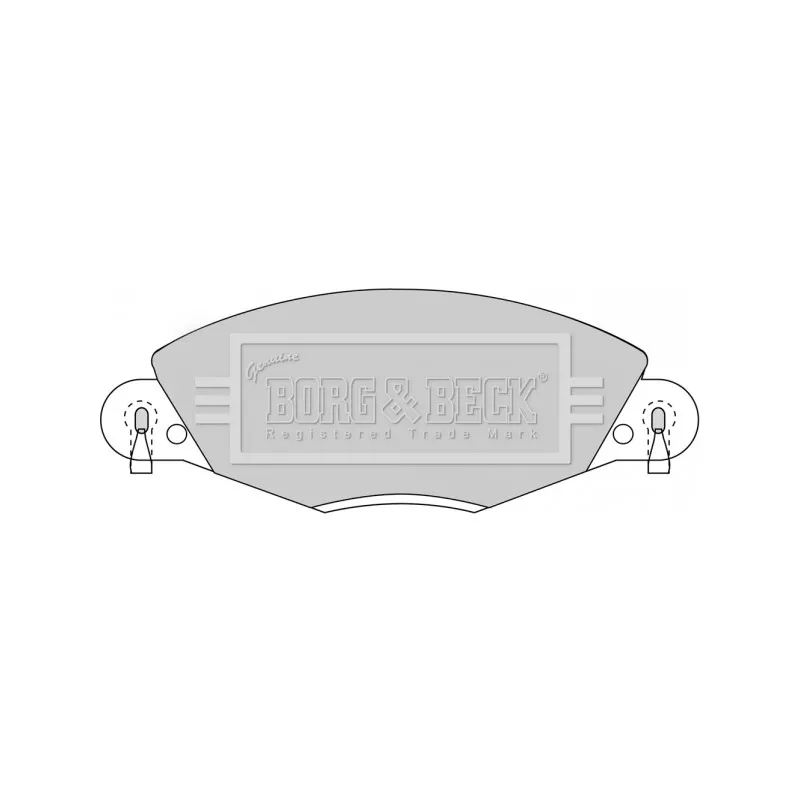 Jeu de 4 plaquettes de frein avant BORG & BECK BBP1723