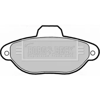 Jeu de 4 plaquettes de frein avant BORG & BECK BBP1738