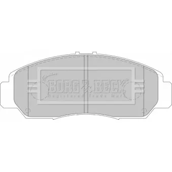 Jeu de 4 plaquettes de frein avant BORG & BECK BBP1741