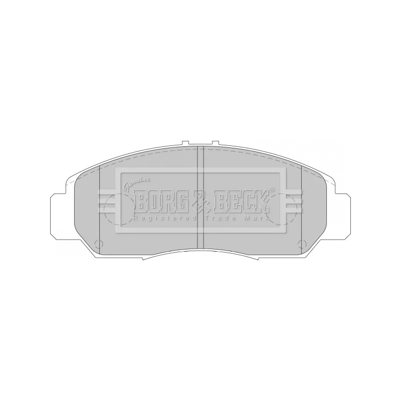 Jeu de 4 plaquettes de frein avant BORG & BECK BBP1741