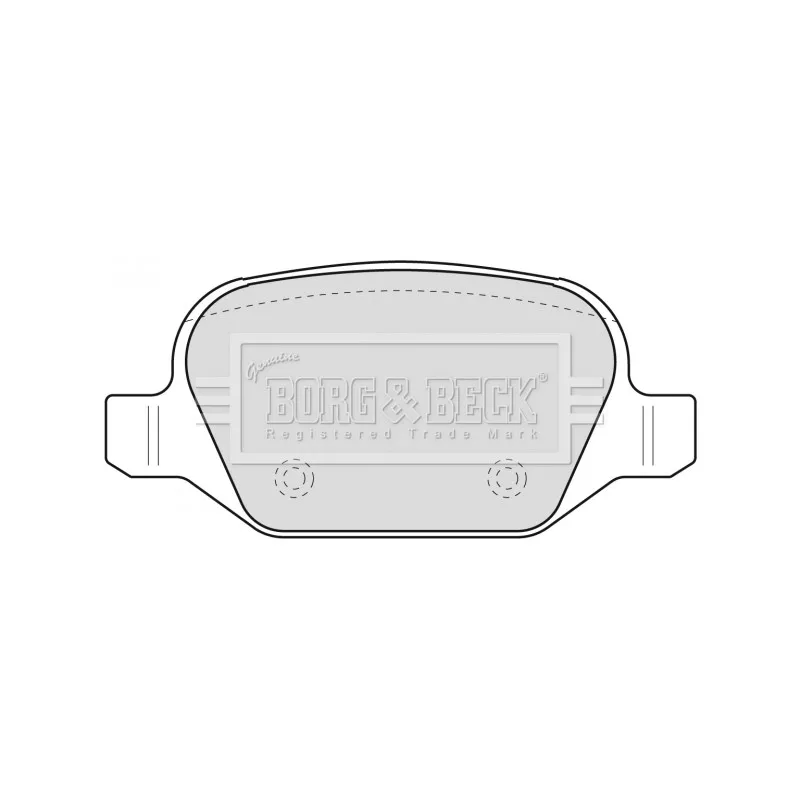 Jeu de 4 plaquettes de frein arrière BORG & BECK BBP1776