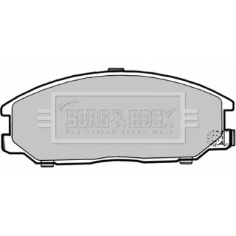 Jeu de 4 plaquettes de frein avant BORG & BECK BBP1786