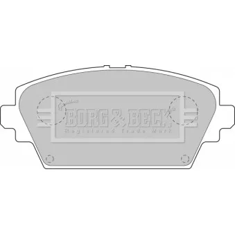 Jeu de 4 plaquettes de frein avant BORG & BECK BBP1811