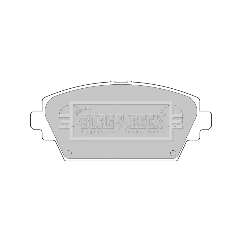 Jeu de 4 plaquettes de frein avant BORG & BECK BBP1811