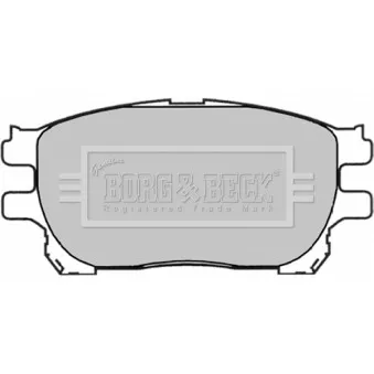 Jeu de 4 plaquettes de frein avant BORG & BECK BBP1836