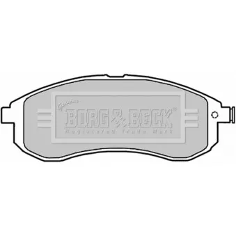 Jeu de 4 plaquettes de frein avant BORG & BECK BBP1840