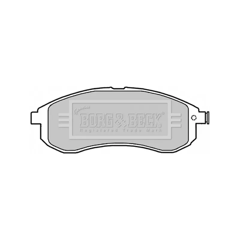 Jeu de 4 plaquettes de frein avant BORG & BECK BBP1840