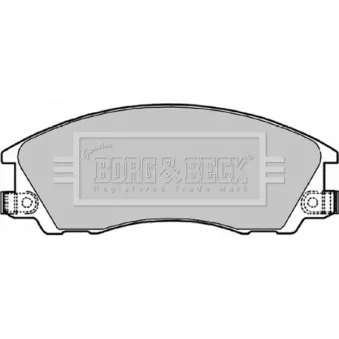 Jeu de 4 plaquettes de frein avant BORG & BECK BBP1842