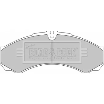 Jeu de 4 plaquettes de frein avant BORG & BECK BBP1862
