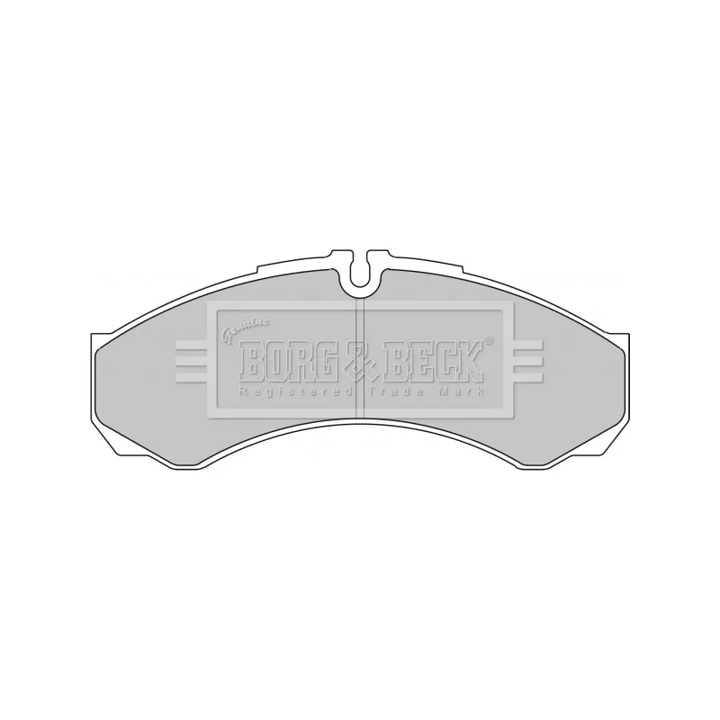 Jeu de 4 plaquettes de frein avant BORG & BECK BBP1862