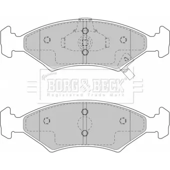 Jeu de 4 plaquettes de frein avant BORG & BECK BBP1865
