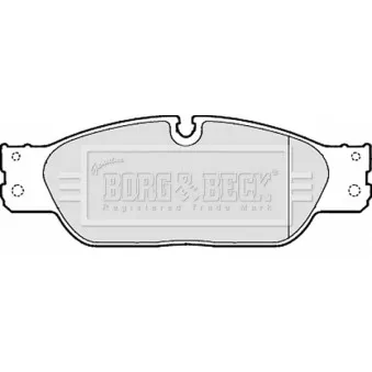 Jeu de 4 plaquettes de frein avant BORG & BECK BBP1869