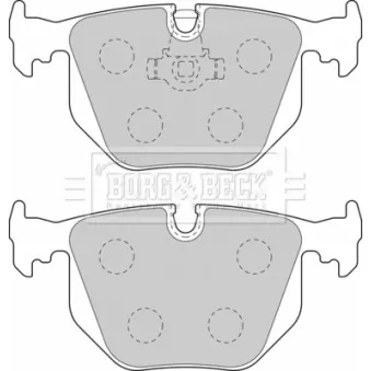 Jeu de 4 plaquettes de frein avant BORG & BECK BBP1871