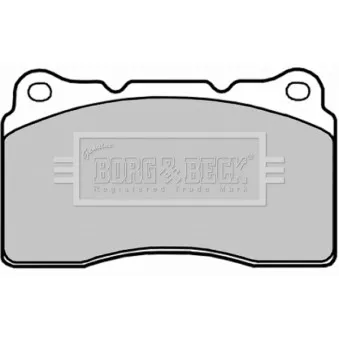 Jeu de 4 plaquettes de frein avant BORG & BECK BBP1873