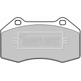 Jeu de 4 plaquettes de frein avant BORG & BECK BBP1909