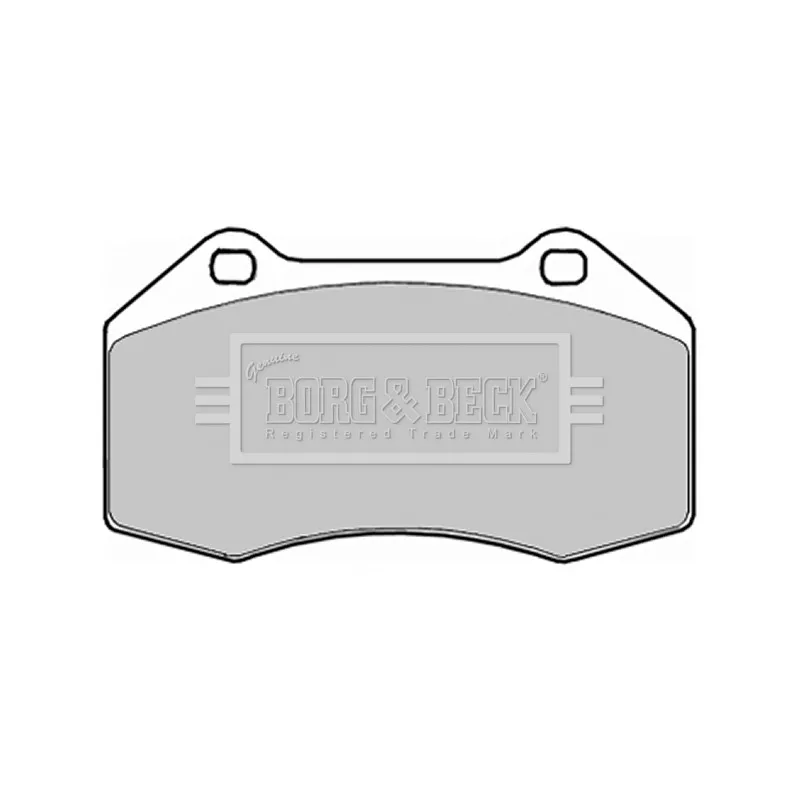 Jeu de 4 plaquettes de frein avant BORG & BECK BBP1909