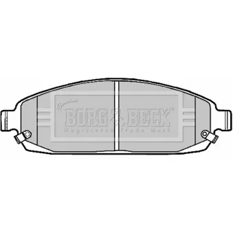 Jeu de 4 plaquettes de frein avant BORG & BECK BBP1911