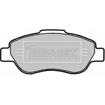 Jeu de 4 plaquettes de frein avant BORG & BECK BBP1914