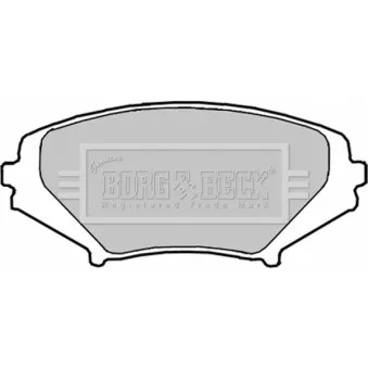 Jeu de 4 plaquettes de frein avant BORG & BECK BBP1915
