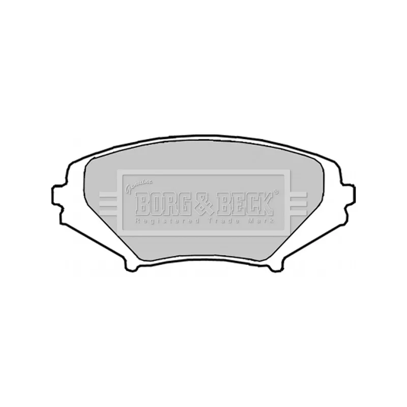 Jeu de 4 plaquettes de frein avant BORG & BECK BBP1915