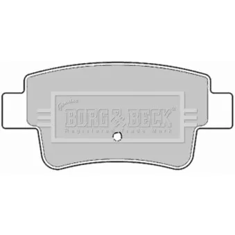Jeu de 4 plaquettes de frein arrière BORG & BECK BBP1946