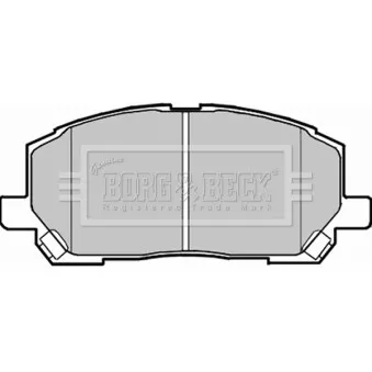 Jeu de 4 plaquettes de frein avant BORG & BECK BBP1951