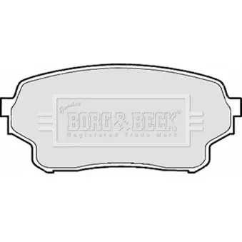 Jeu de 4 plaquettes de frein avant BORG & BECK BBP1953