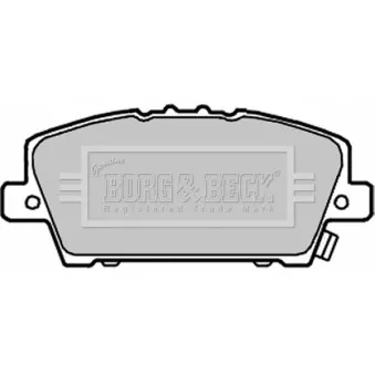 Jeu de 4 plaquettes de frein avant BORG & BECK BBP1986