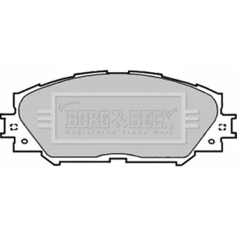 Jeu de 4 plaquettes de frein avant BORG & BECK BBP1991
