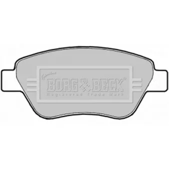 Jeu de 4 plaquettes de frein avant BORG & BECK BBP1997