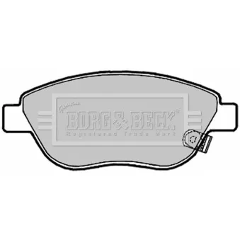 Jeu de 4 plaquettes de frein avant BORG & BECK BBP2028